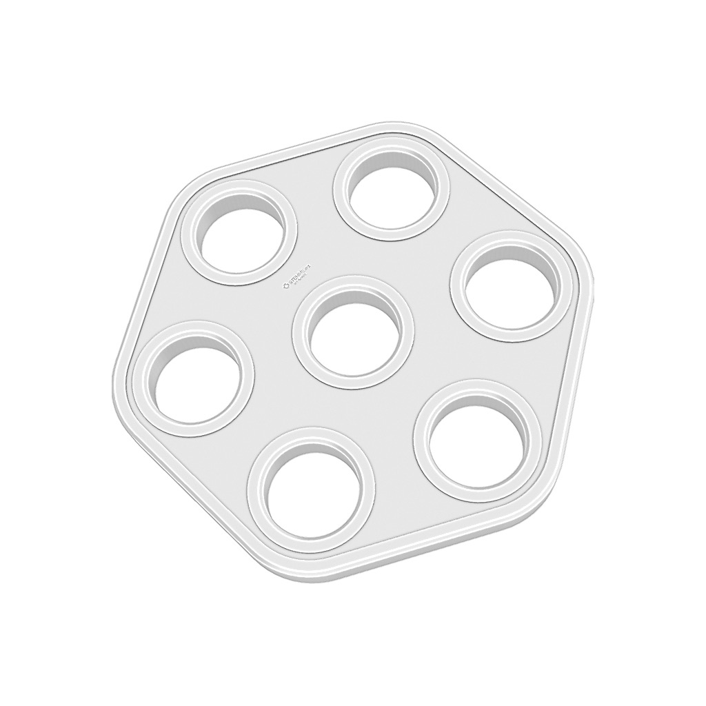 Plates - 6-Hexagonal - Round Corners